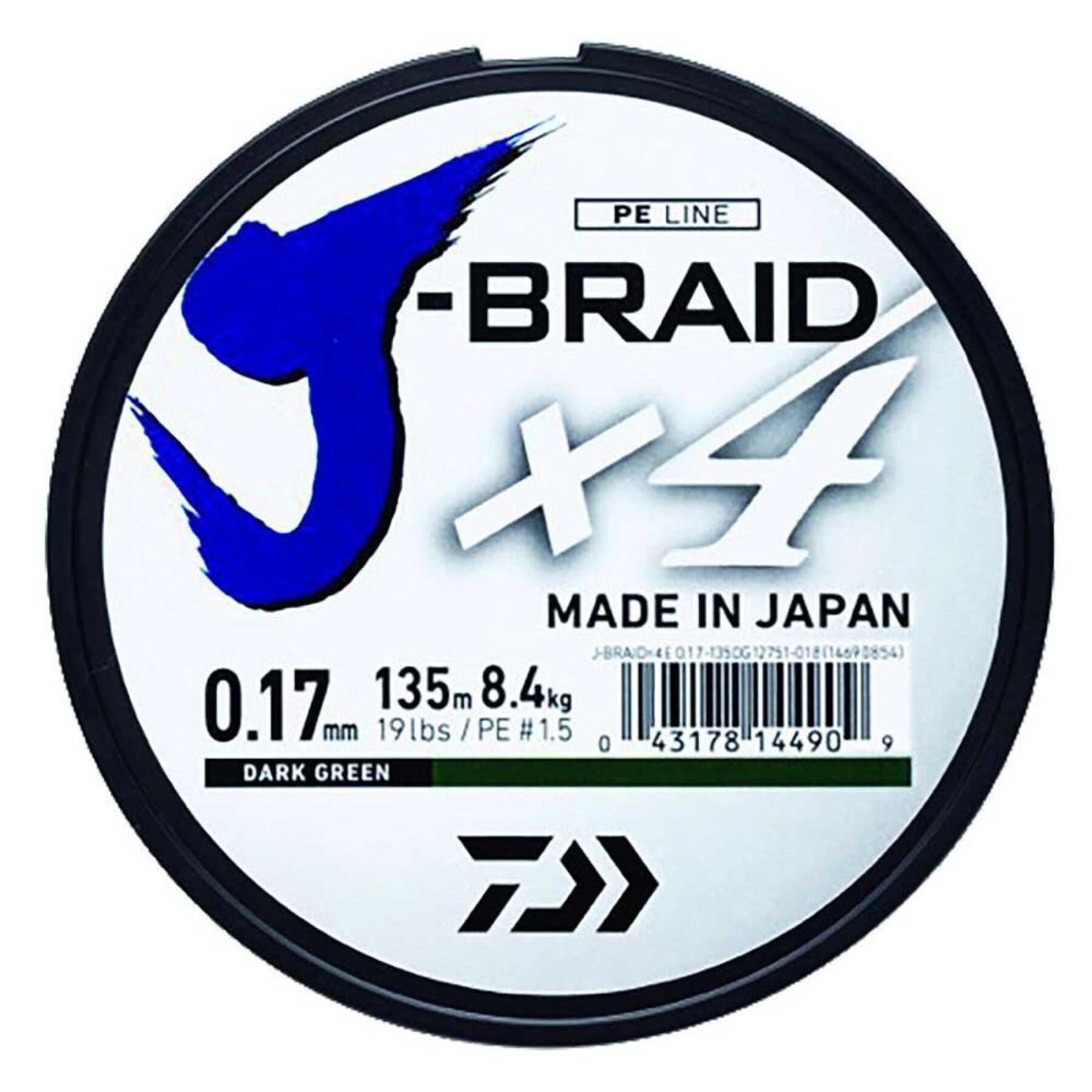 Braid Daiwa J-Braid 4B 25/100V 135 m