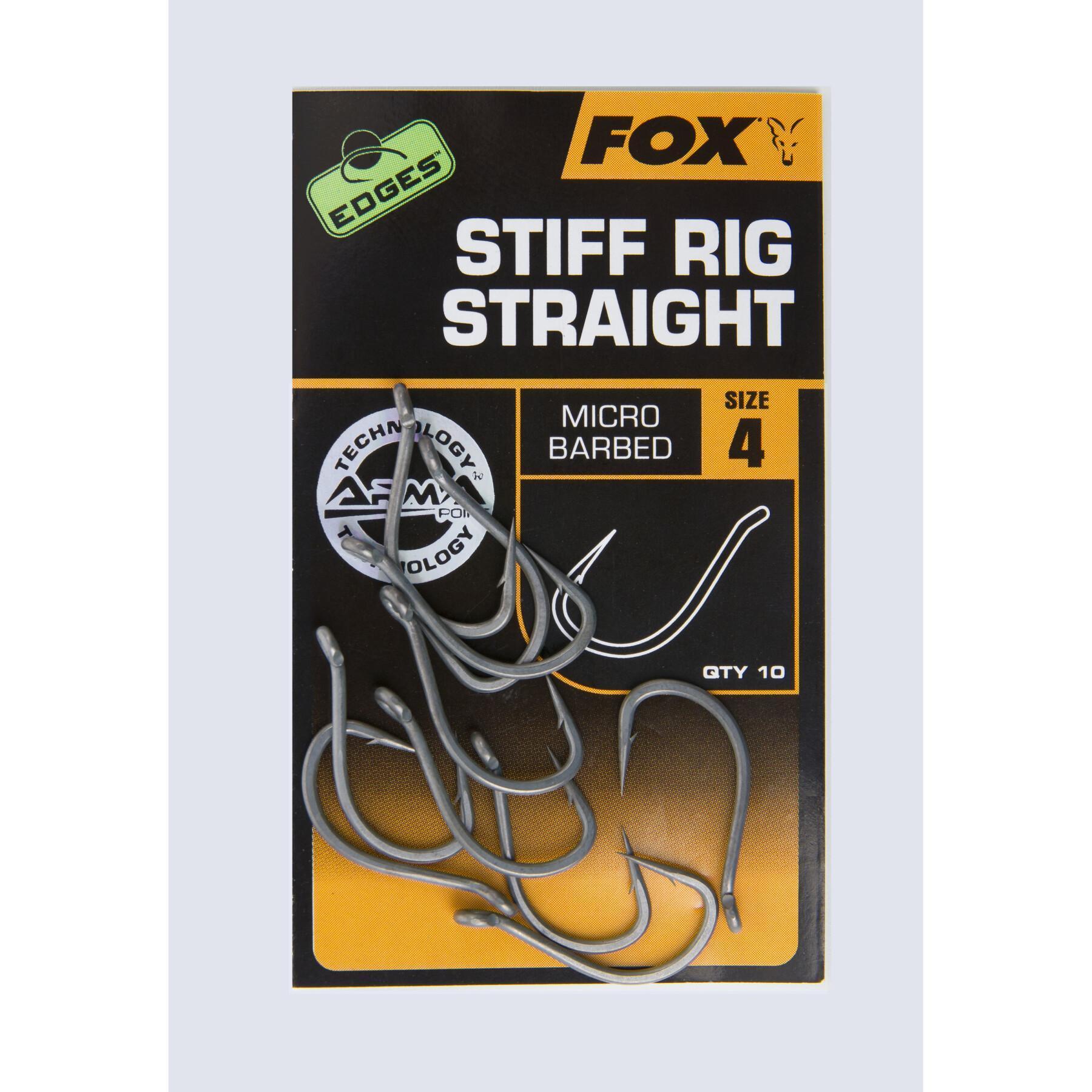 Hook Fox Stiff Rig Straight Edges size 4
