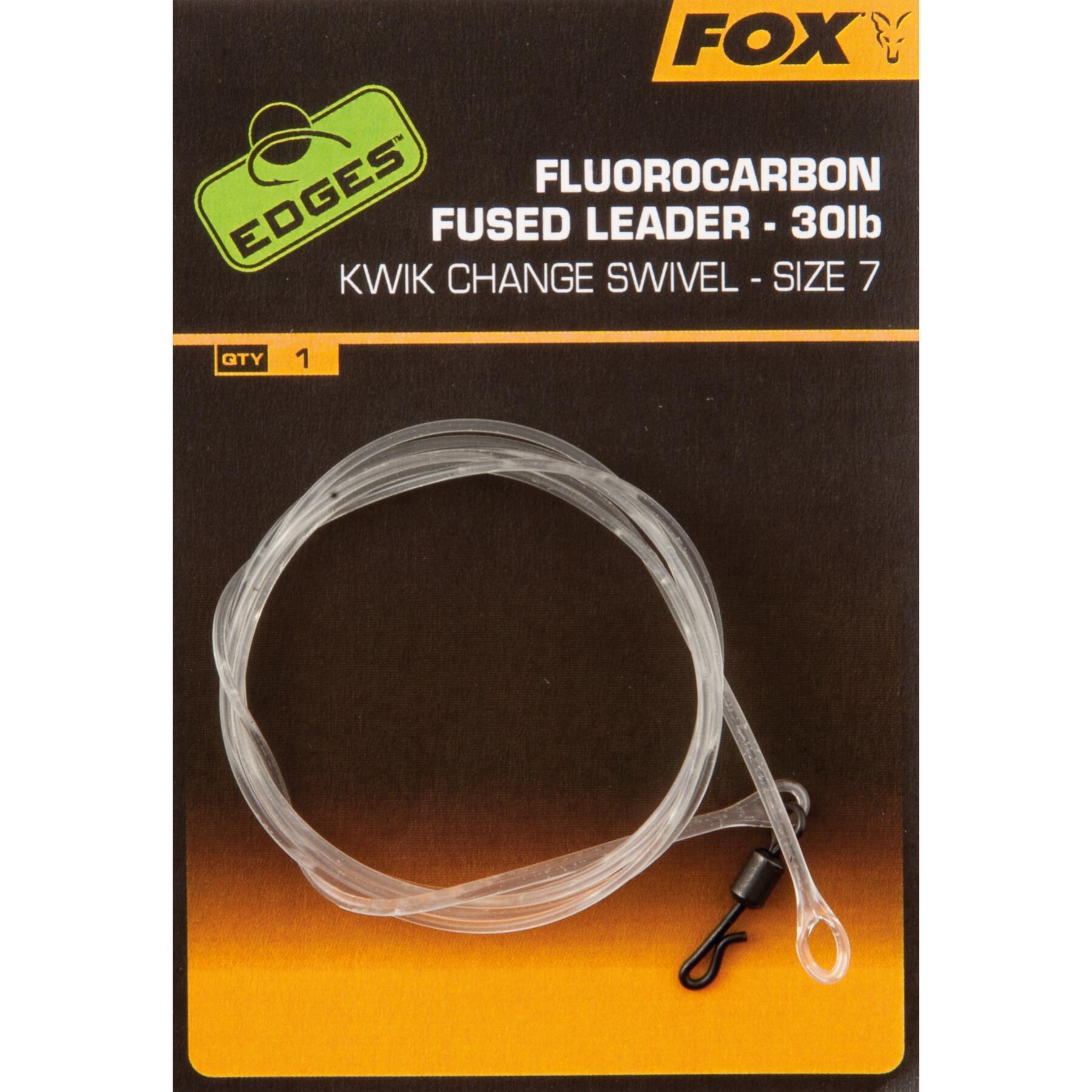 Fluorocarbon wire Fox Fused Leaders taille 7 Edges