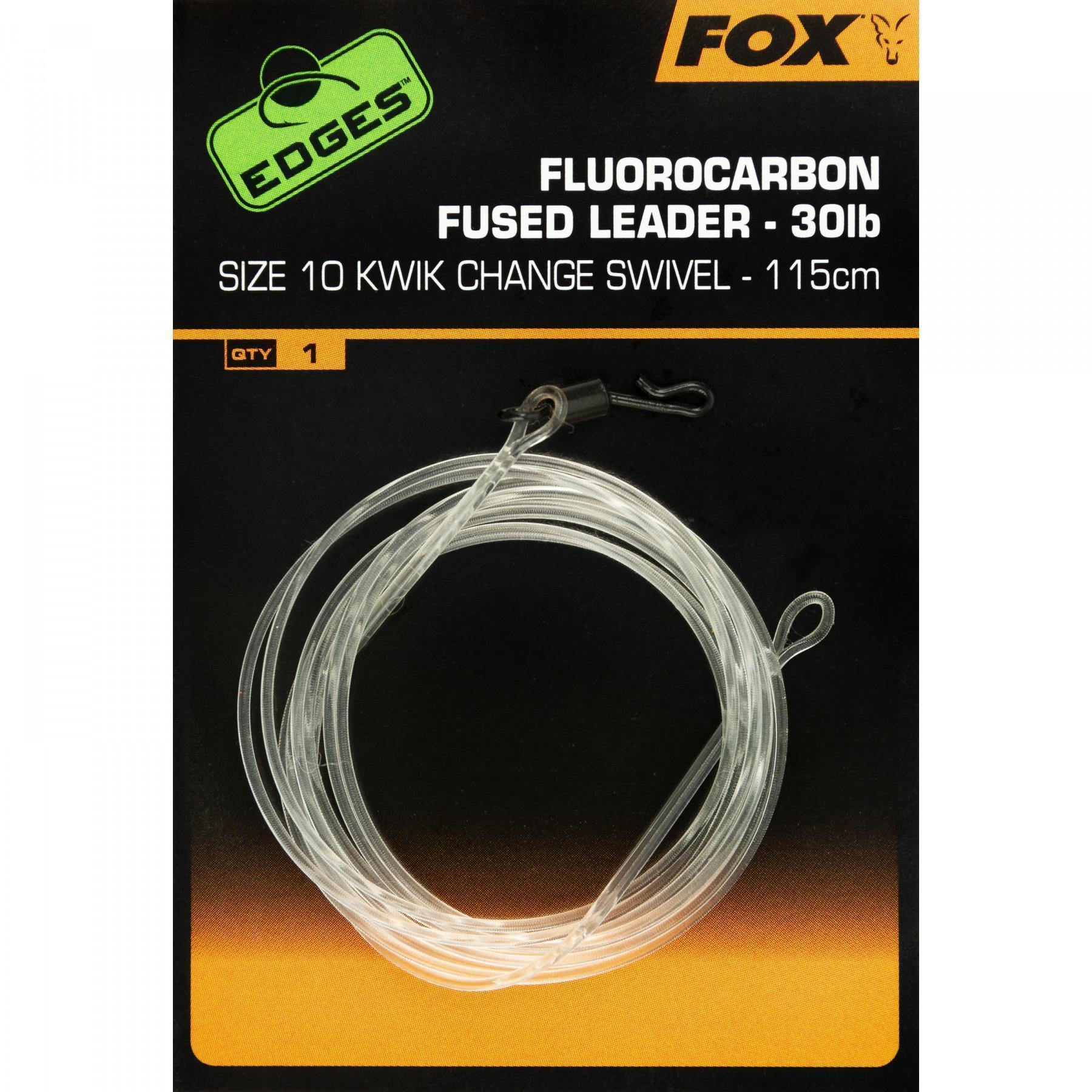 Fluorocarbon wire Fox Fused Leaders Kwik Change Edges taille 10