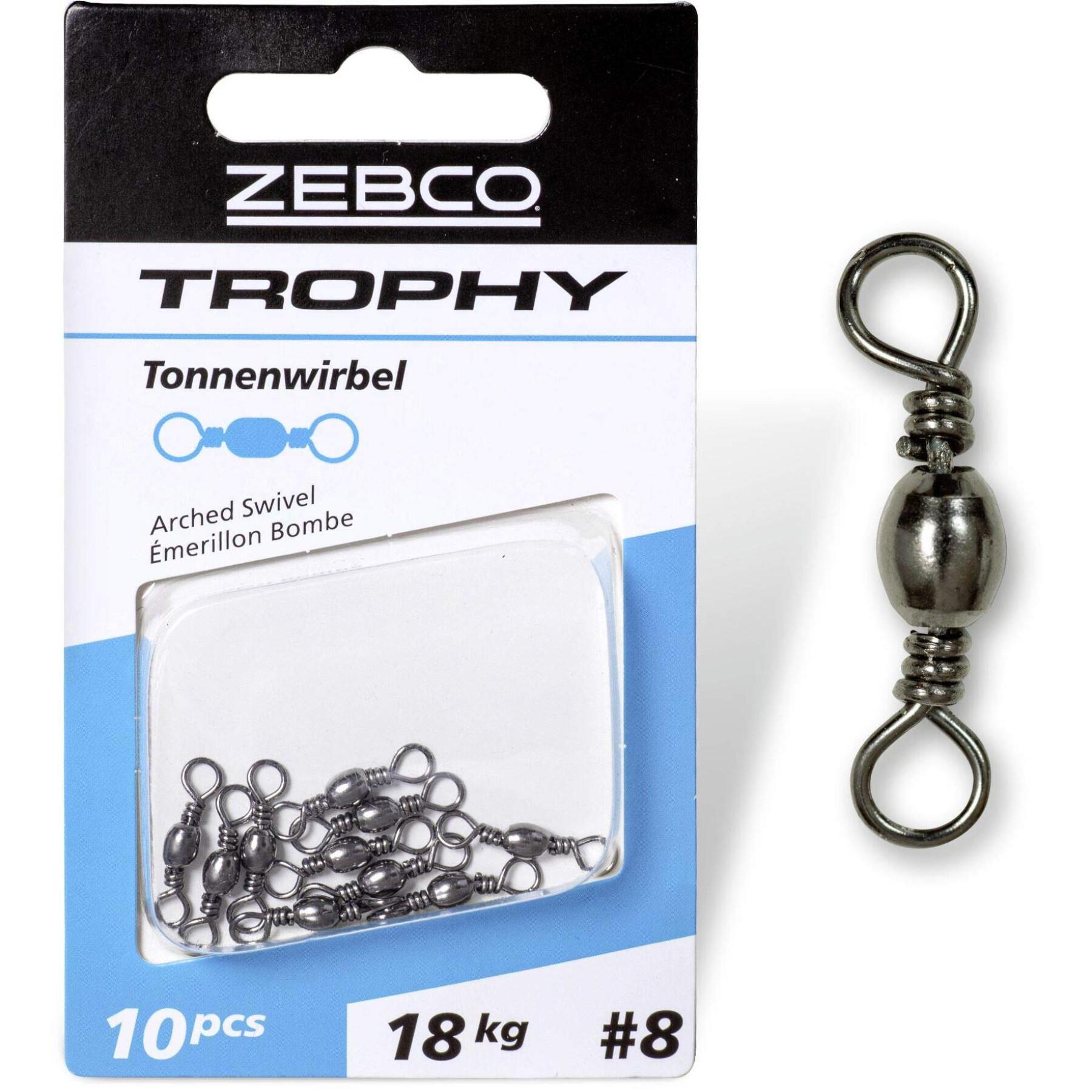 10 pieces of swivels Zebco Trophy Arched