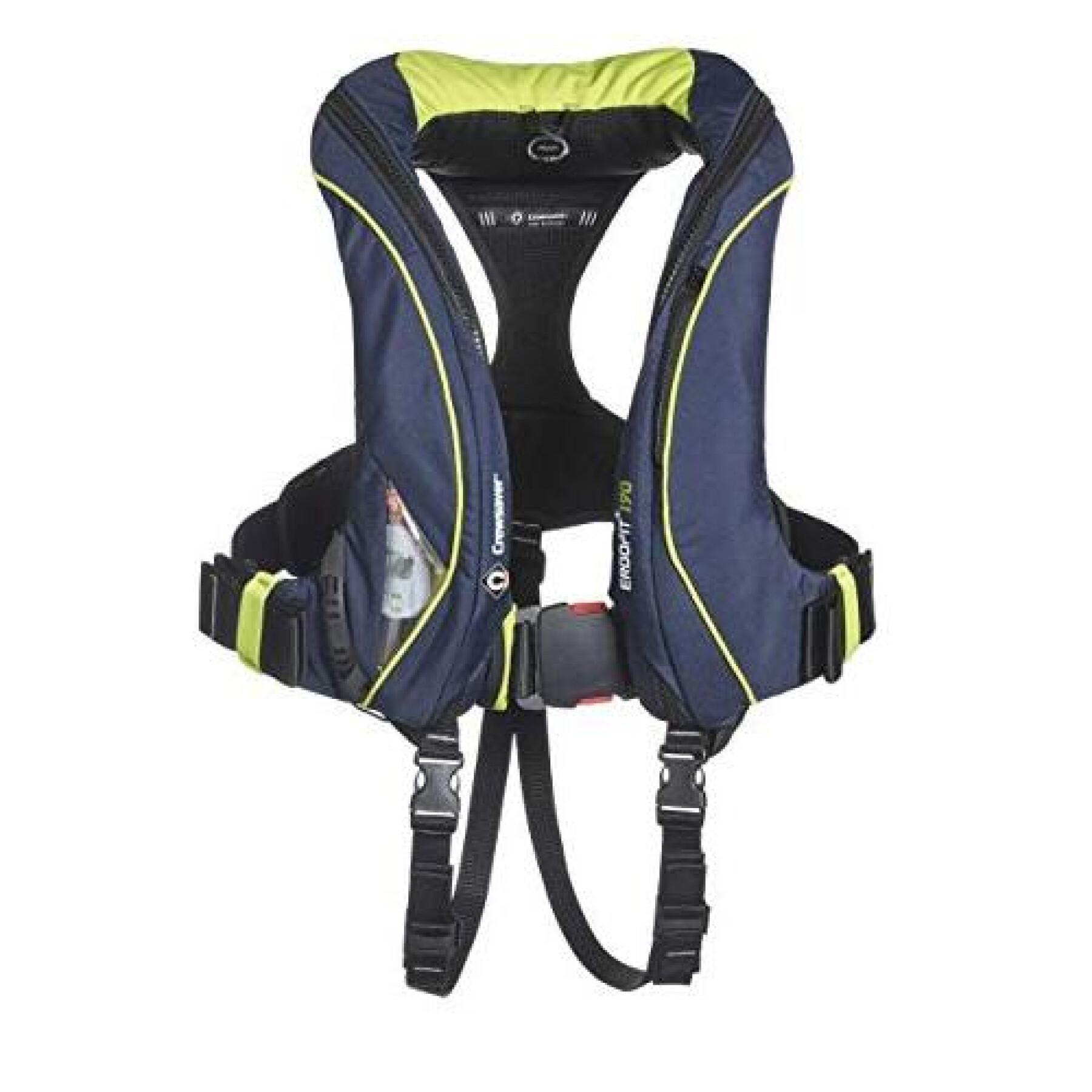 Automatic life jacket with harness, flashlight and hood Crewsaver ERGOFIT+ 190N