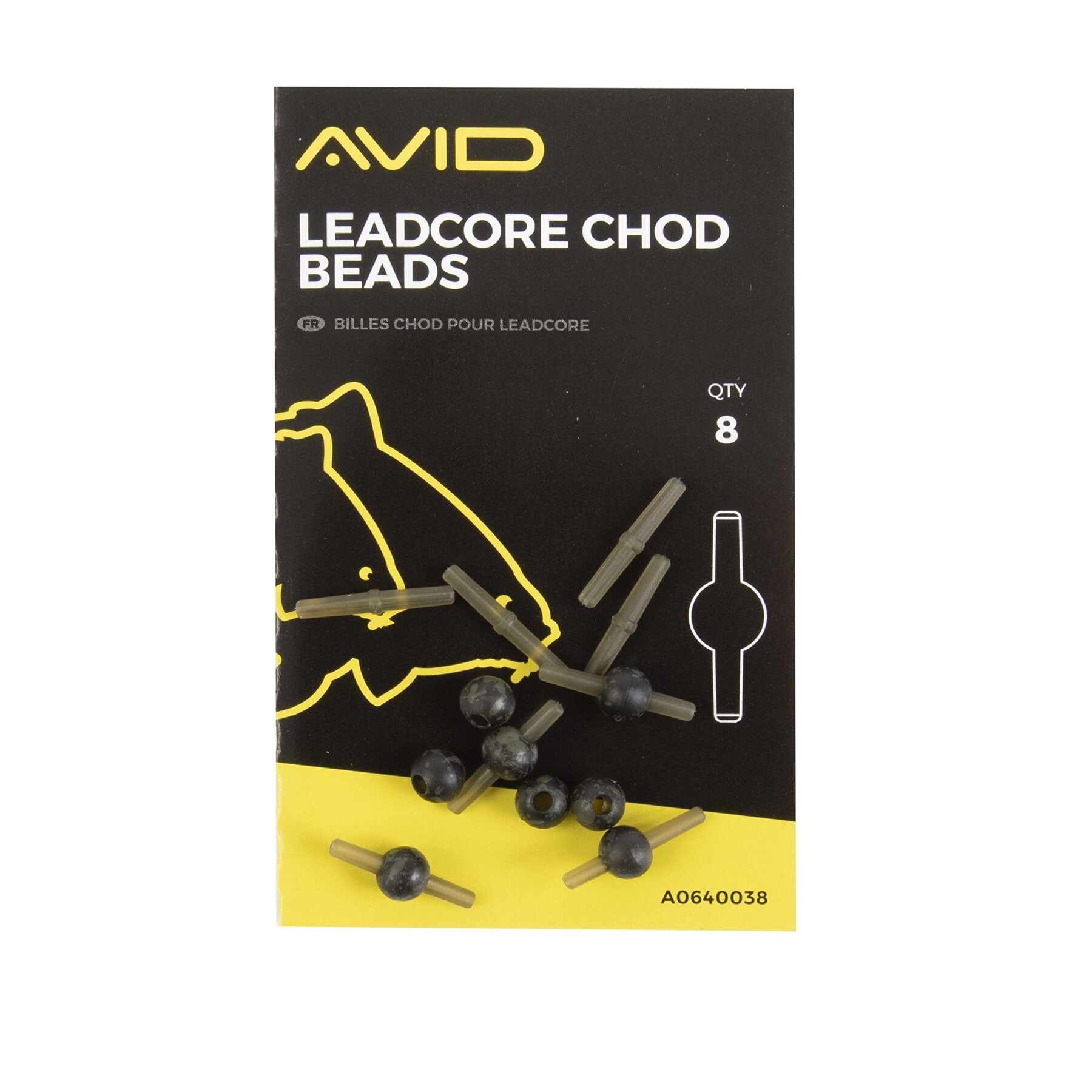 Beads Avid Carp leadcore chod beads x5