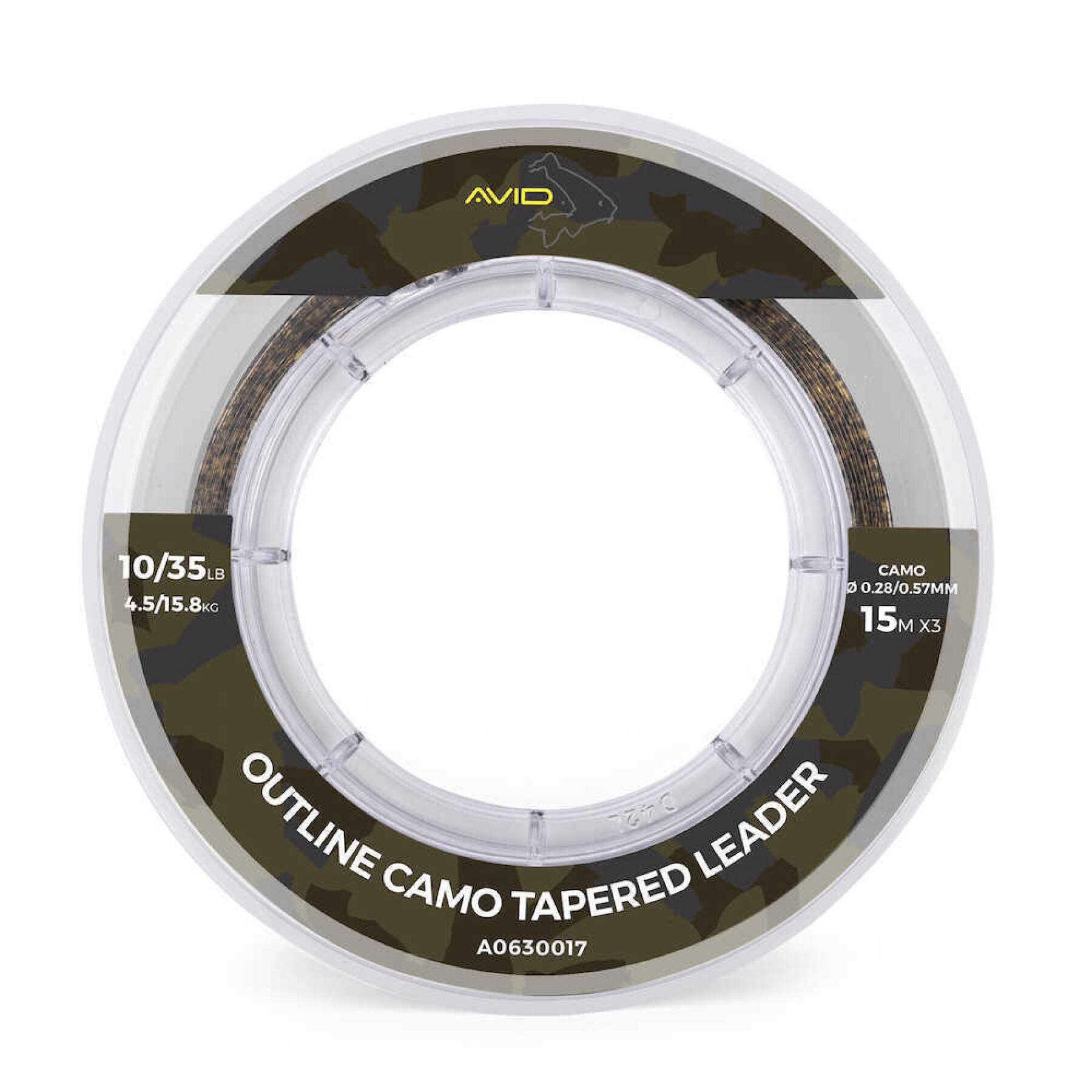 Cutting leader Avid Outline Camo Tapered Leader