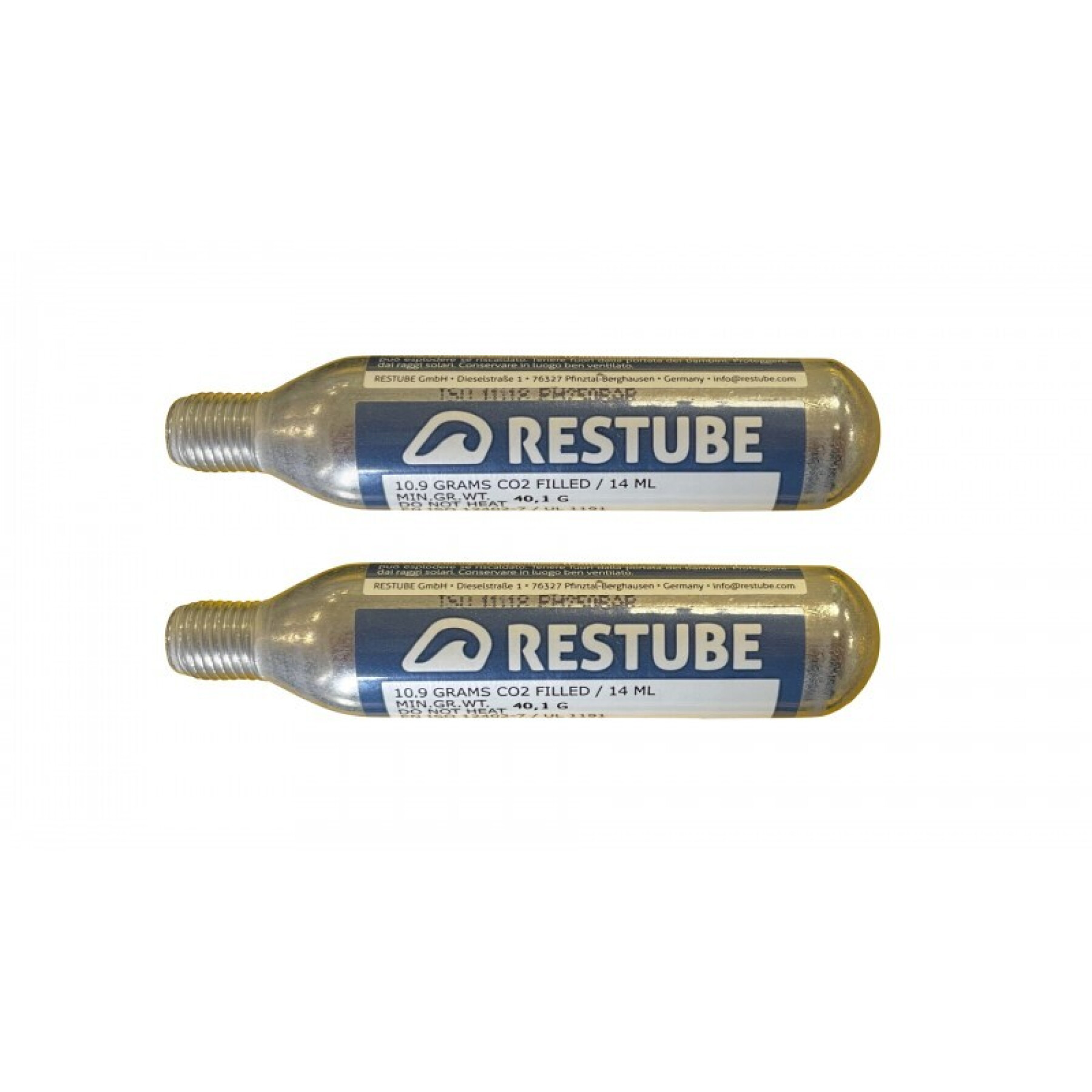 Pack of 2 co2 cartridges Beuchat Restube Freediving