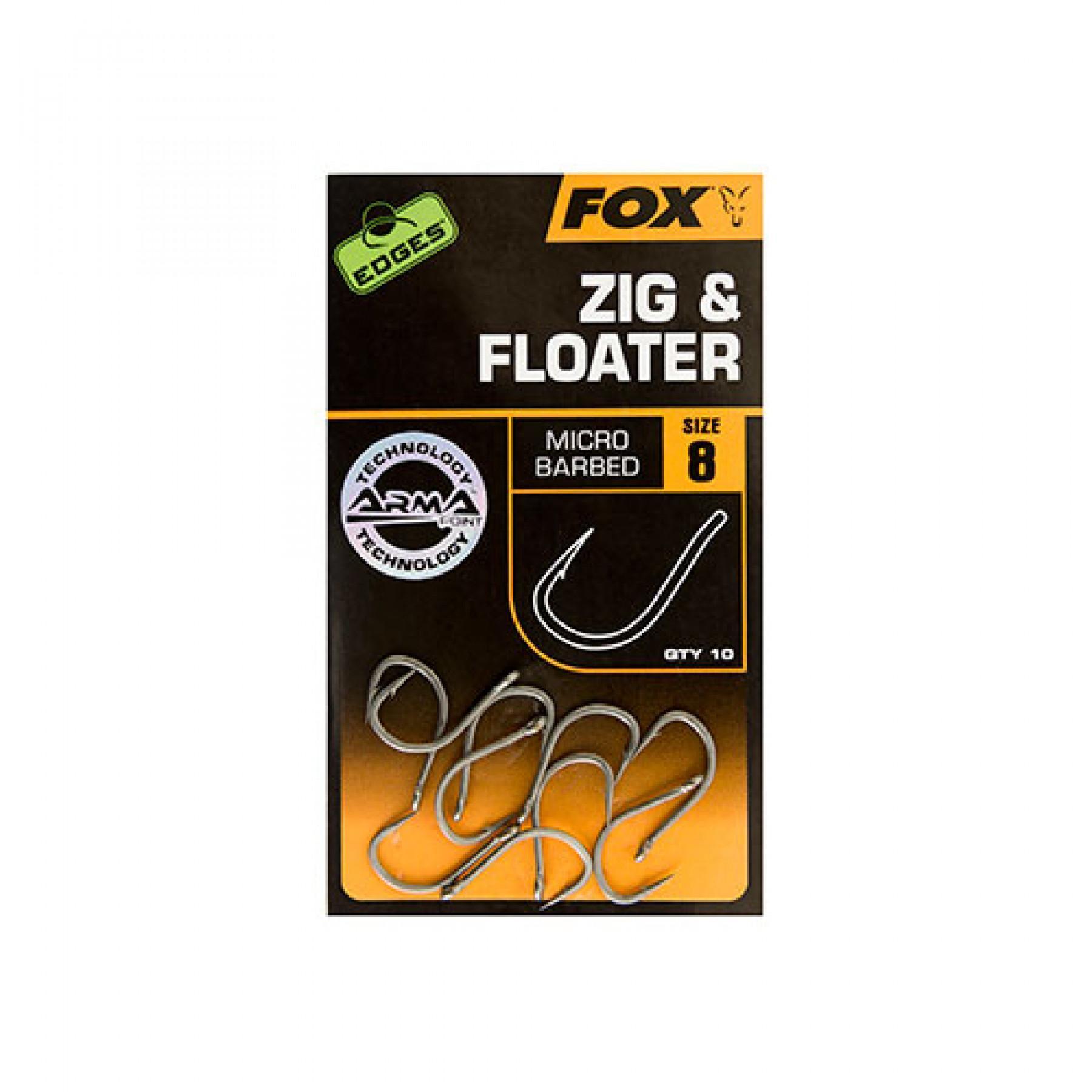 Hook Fox Zig & Floater Edges size 10