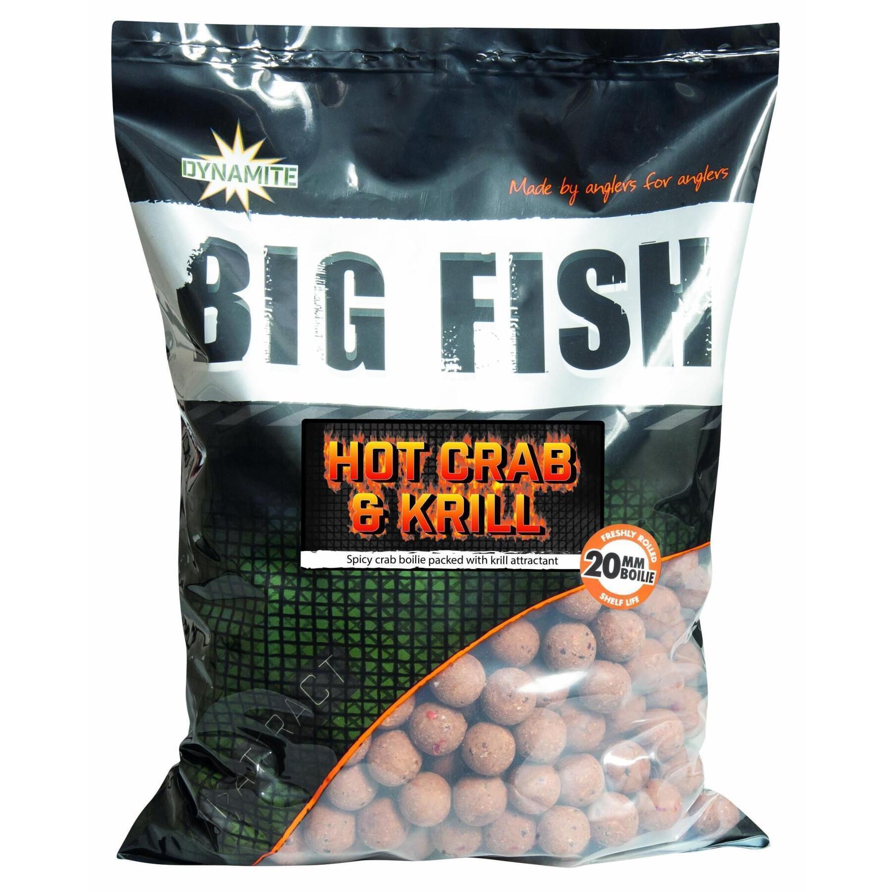 Dynamite Baits Big Fish Hot Crab & Krill Boilies - 1.8kg