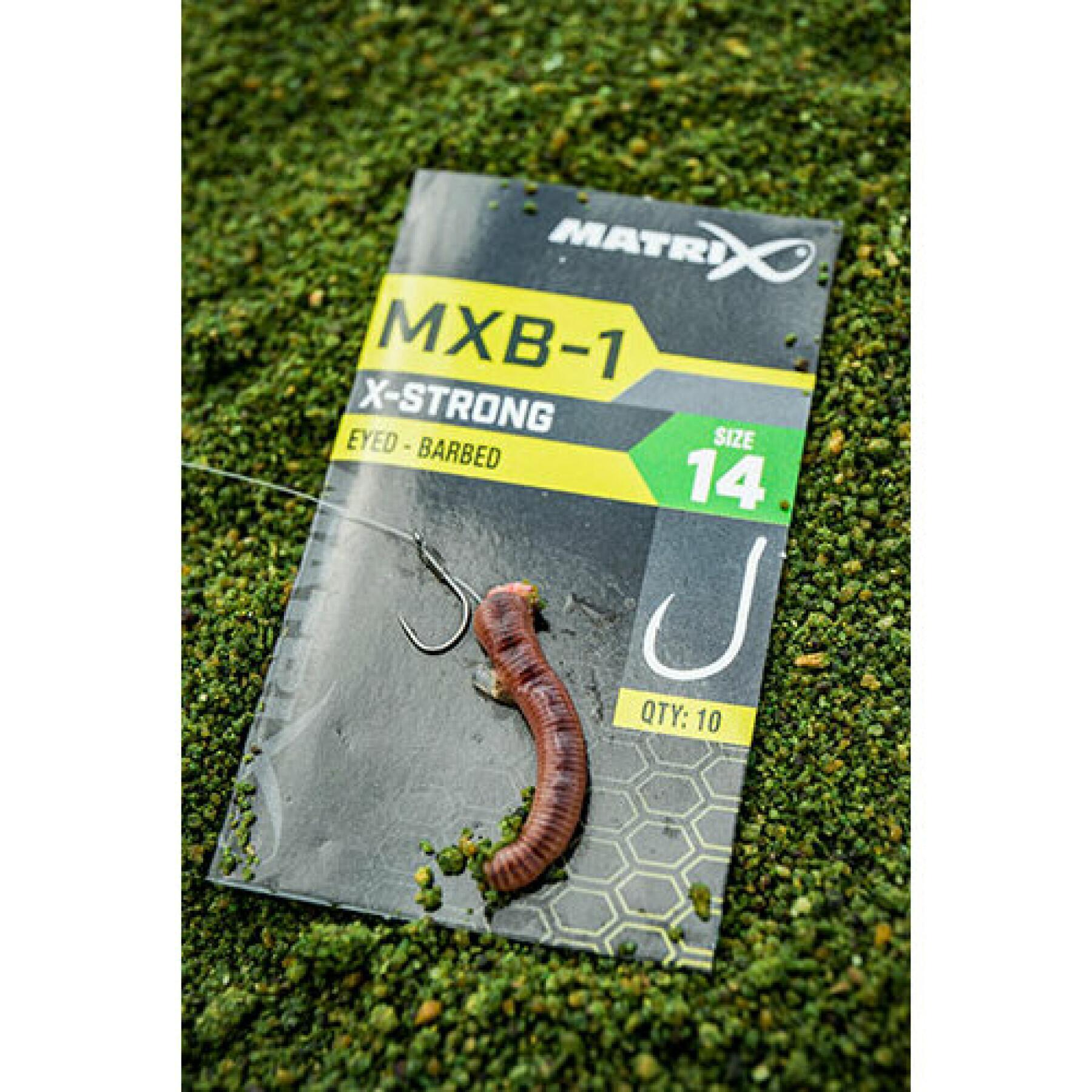 Matrix MXB-3 Strong Spade End Barbed Hooks 18