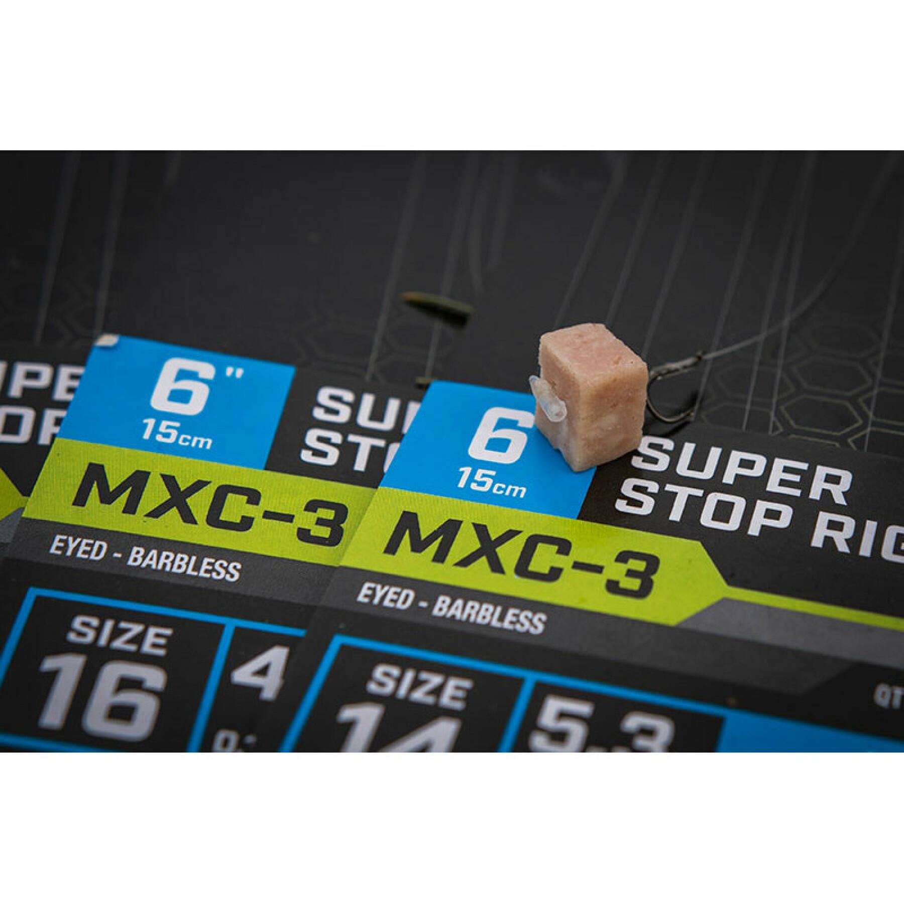 Barbless leader Matrix MXC-3 Super stop 15cm x8