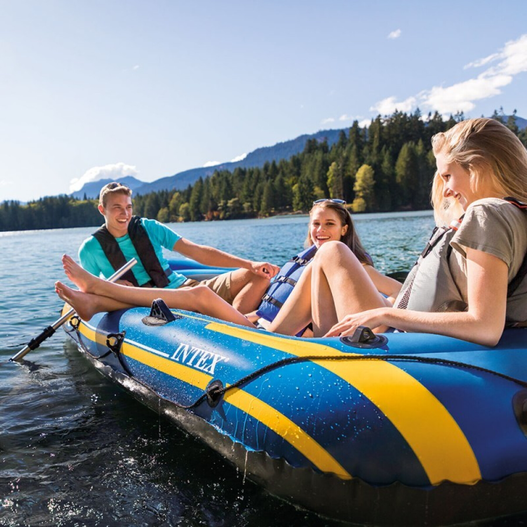 3-seater inflatable boat Intex Challenger 3