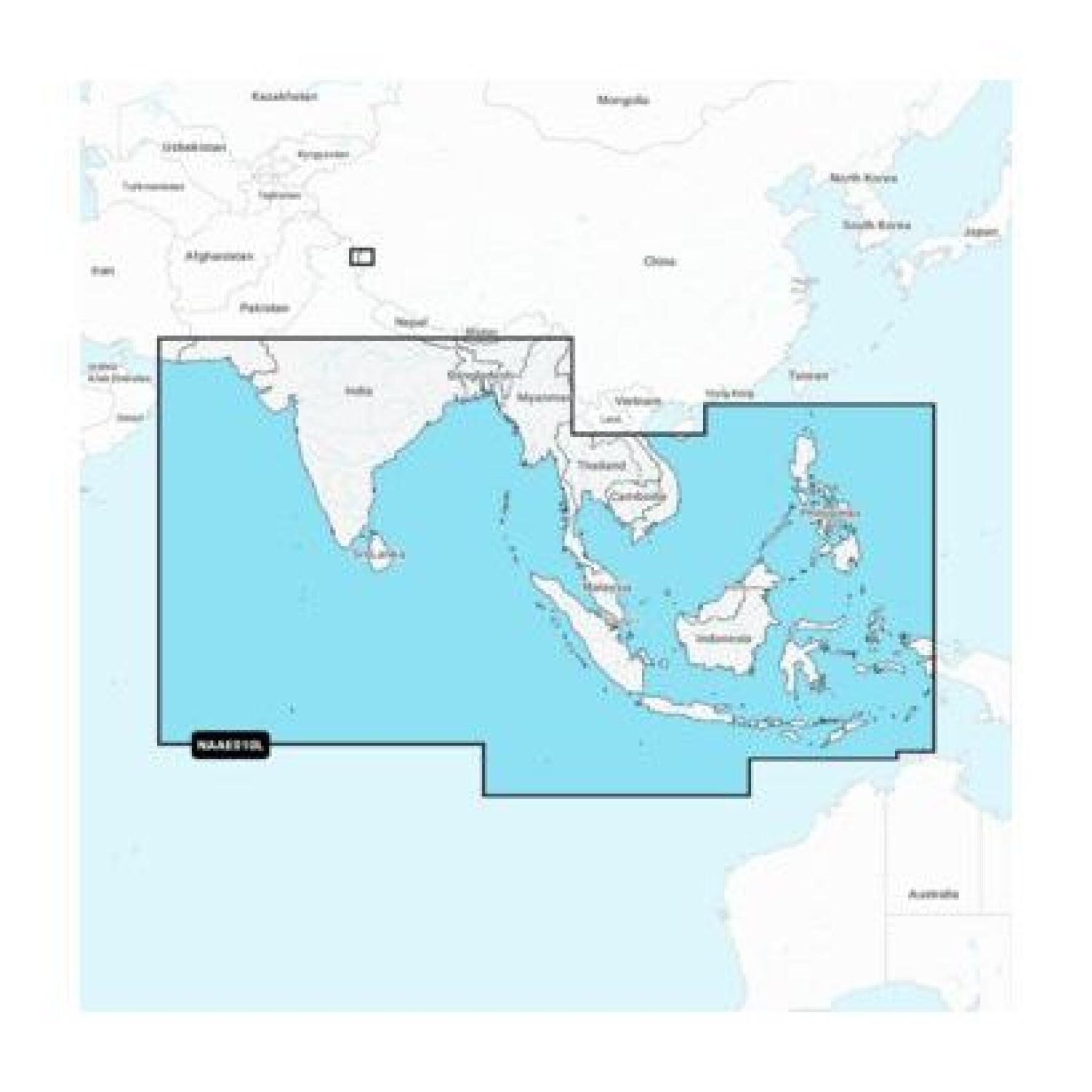 Indian Ocean and South Sea Navigation Map chine Navionics SD