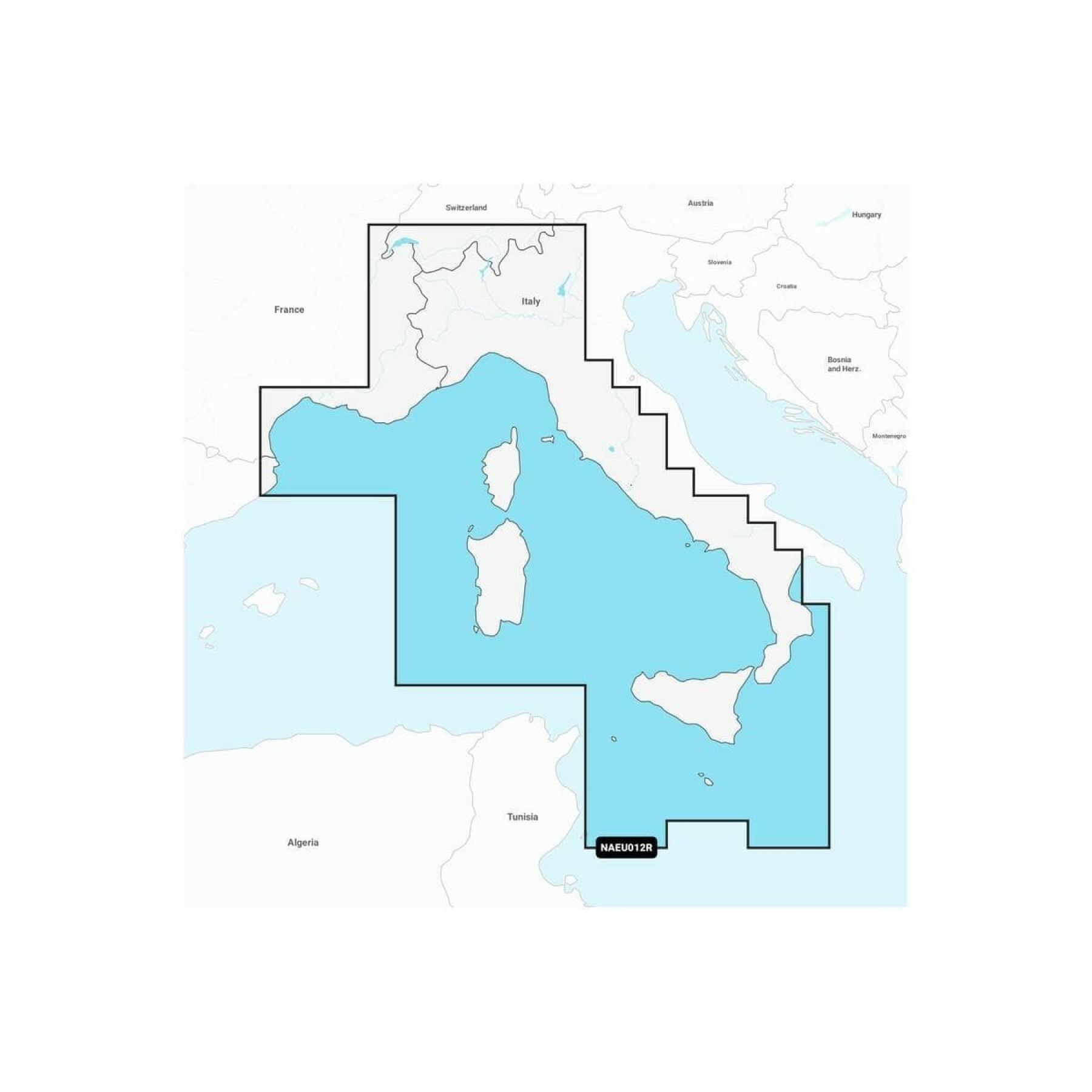 Navigation mapplatinum + regular sd - central mediterranean Navionics