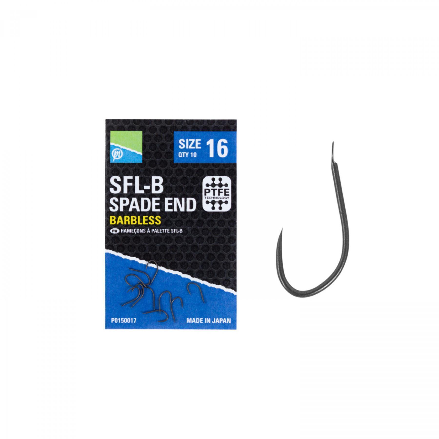 Hooks Preston SFL-B Size 18 Spade End 10x10