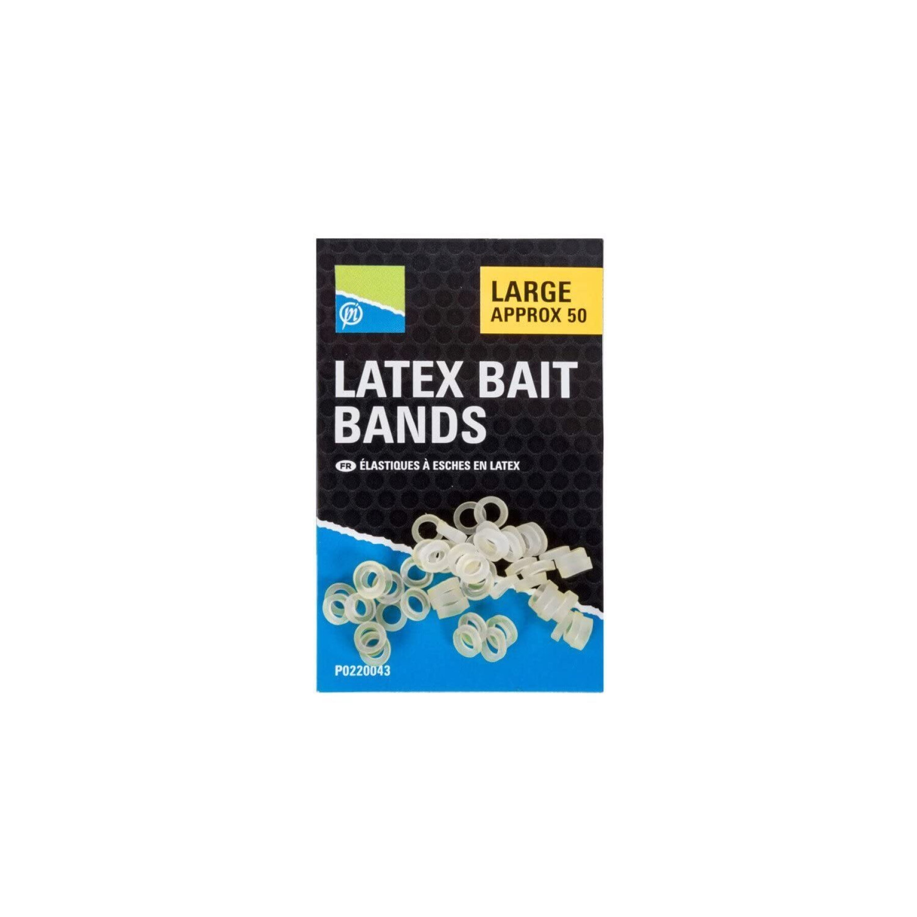 Latex bait bands Preston M 1x10
