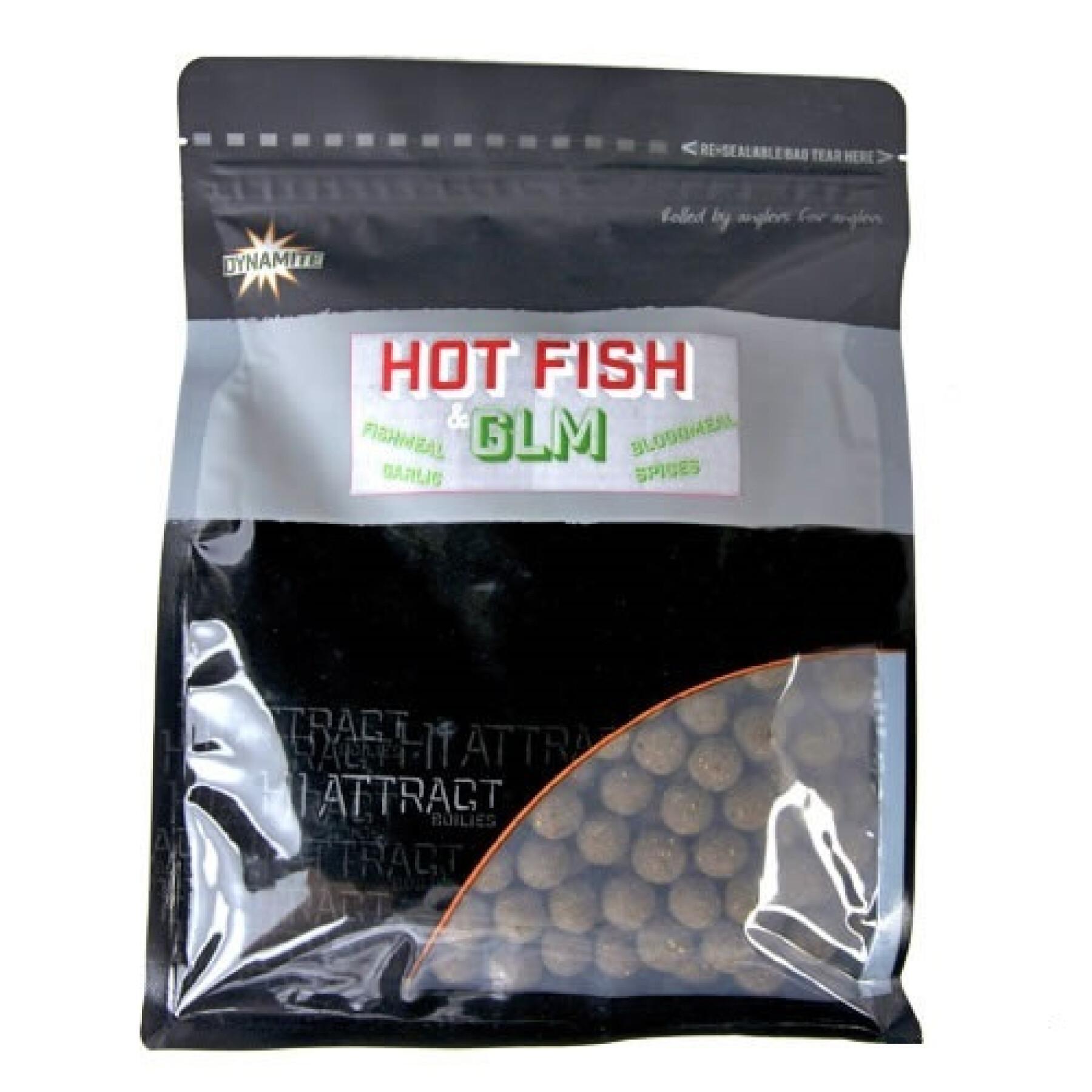 Hot fish & glm boilies 20mm Dynamite Baits 1kg