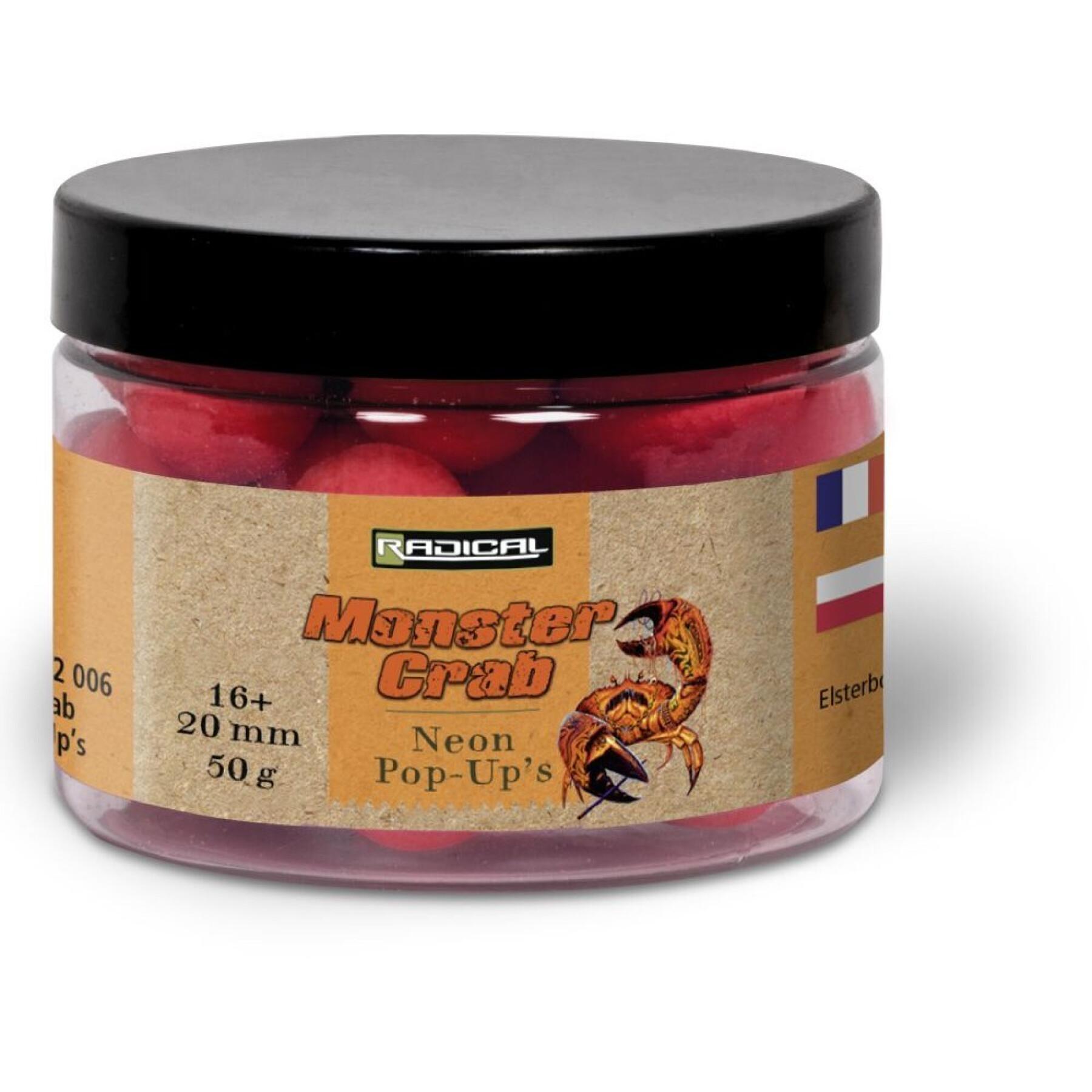 Floating boilies Radical Monster Crab Neon – 50g
