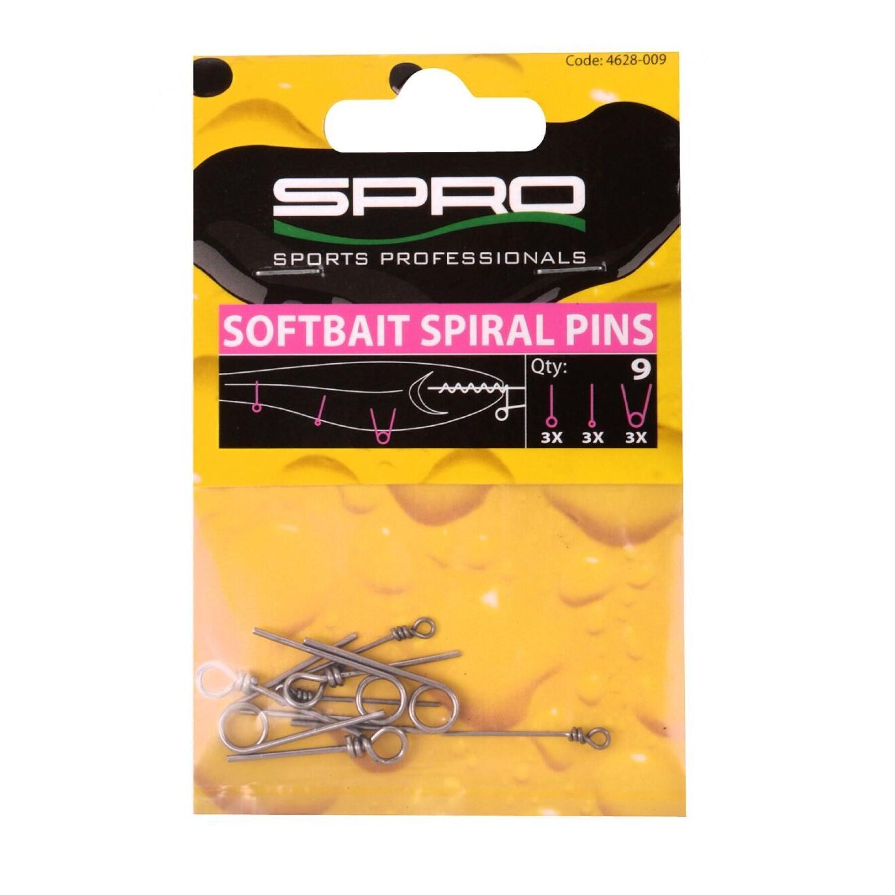 Set of 9 assorted brooches Spro Softbait