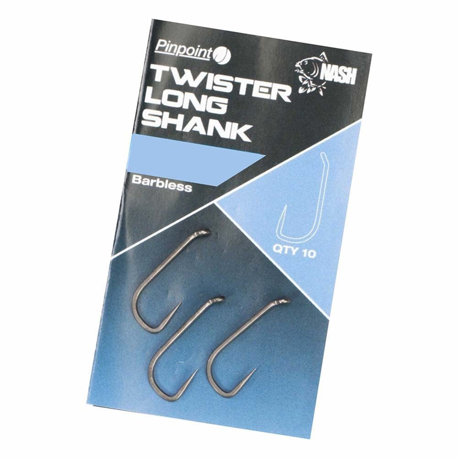 Hook Pinpoint twister long shank size 6 Micro Barbed