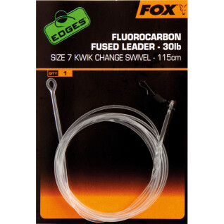 Fluorocarbon wire Fox Fused Leaders Kwik Change Edges size 7
