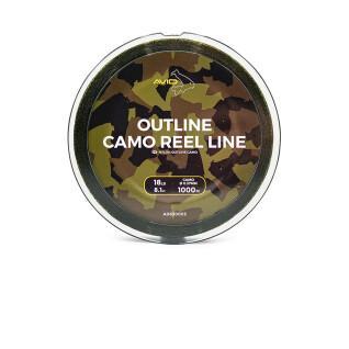 Fishing nylon Avid Outline camo reel line 12lb 1000 m 1x3