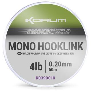 Link Korum smokeshield mono hooklink 0,20mm 1x5