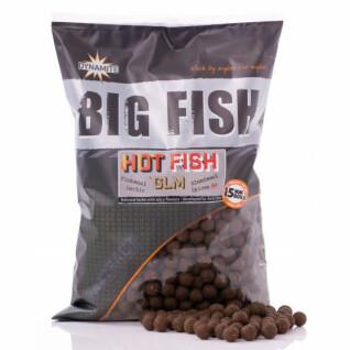 Dense boilies Dynamite Baits Hot Fish & Glm 15 mm 1 kg
