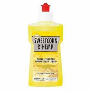 Liquid attractant Dynamite Baits XL Sweetcorn / Hemp 250 ml