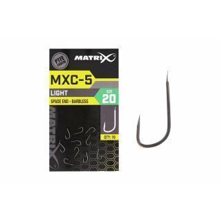 Barbless hooks Matrix MXC-5 Spade End (PTFE) x10