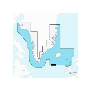 Navigation map + large sd - greenland - iceland Navionics