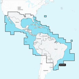 Navigation map + large sd - mexico - caribbean - brazil Navionics