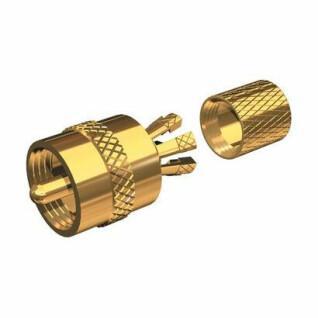 Gold connector for rg-8x or rg-58/au Shakespeare PL259