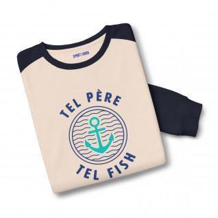 Two-tone Sweatshirt Tel Father Tel Fish