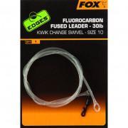 Fluorocarbon wire Fox Fused Leaders taille 10 Edges