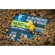 Barbless leader Matrix MXC-2 standard X-strong pole rig x8