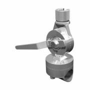 Stainless steel balcony ball joint accessory for mounting on tube diam Shakespeare 25/38