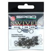 Batch of 10 weighted hooks Spro C12 16